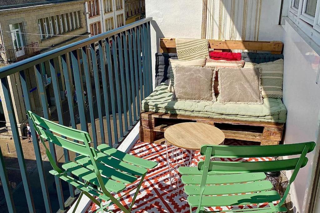 Joli T2 En Centre-Ville Lorient Avec Balcon Cosy Extérieur photo
