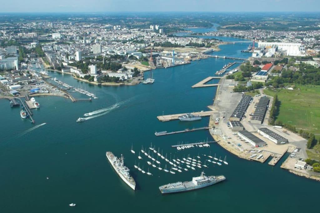Joli T2 En Centre-Ville Lorient Avec Balcon Cosy Extérieur photo
